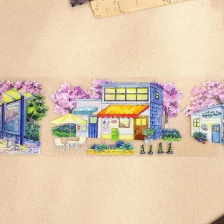 Spring night Alley PET tape