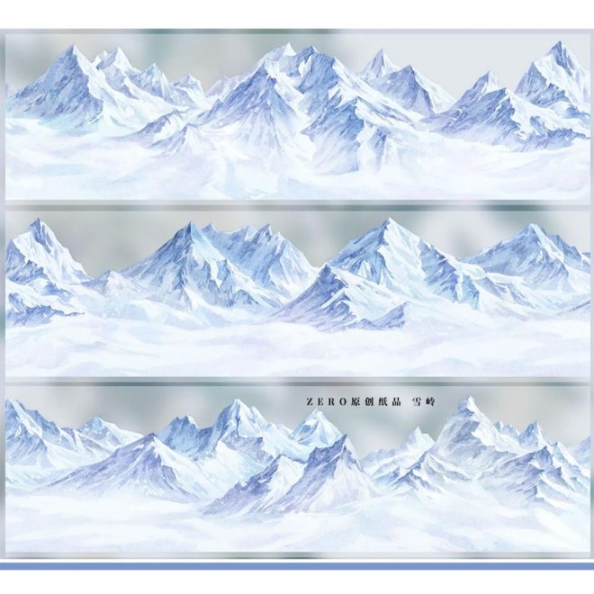 Snowy Mountain PET tape