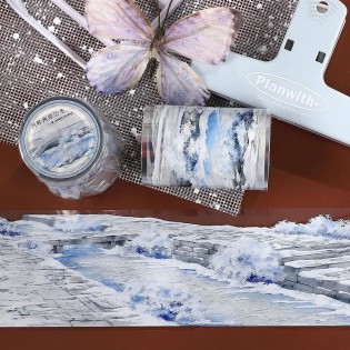 Snowy river bank PET tape