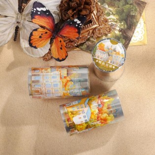 Autumn city at Germany PET tape