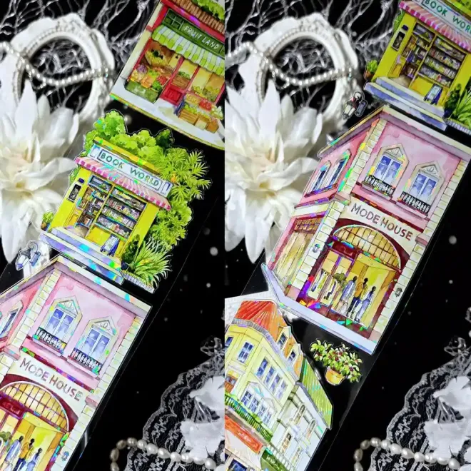 Corner store shell light  die cut PET TAPE 