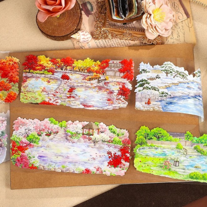 Hot spring at four season PET tape