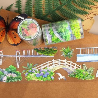 Bridge in the clouds PET tape