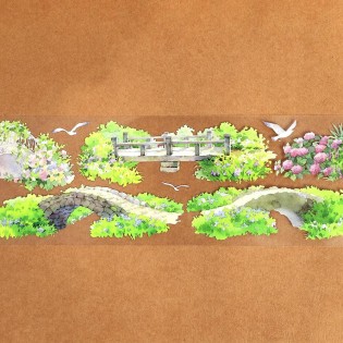 Bridge in the clouds PET tape