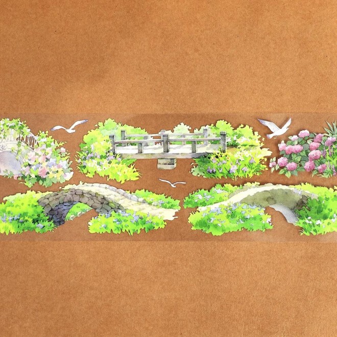 Bridge in the clouds PET tape