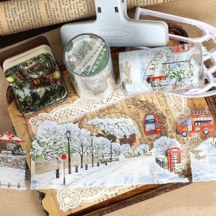 European Snowcity street Die cut PET tape