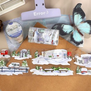 Winter Snowtown PET tape