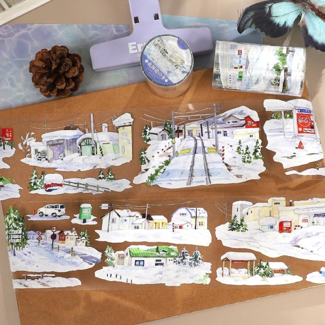 Winter Snowtown PET tape