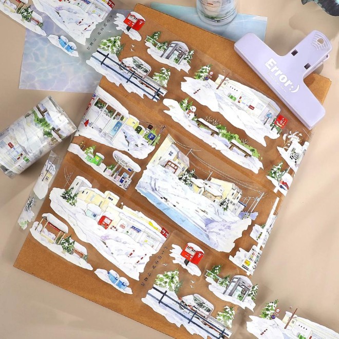 Winter Snowtown PET tape