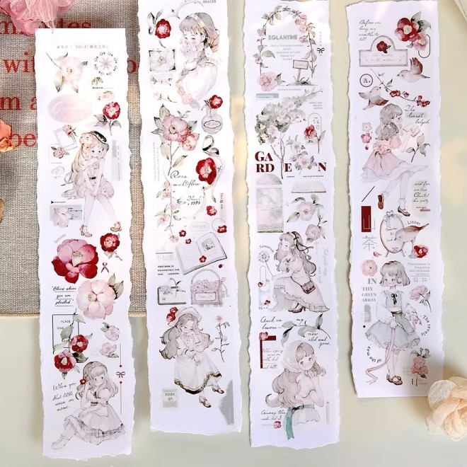 Flower Courtyard PET tape