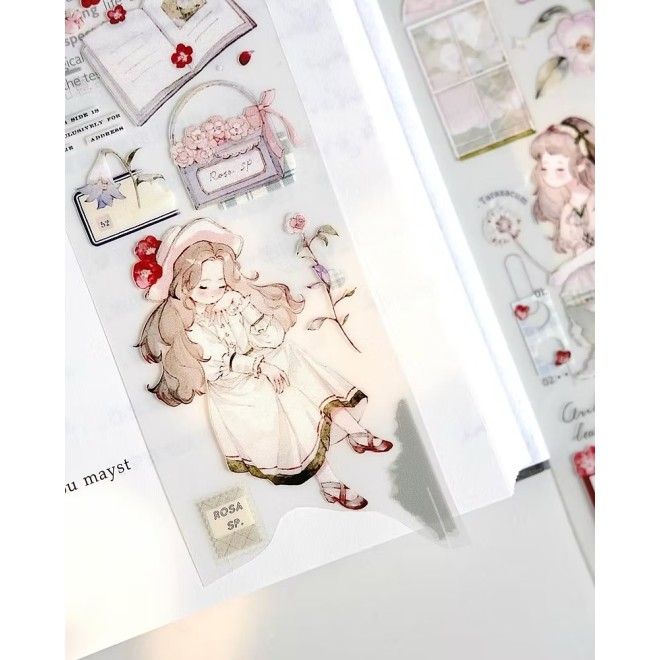 Flower Courtyard PET tape