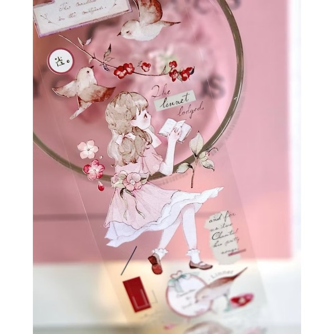 Flower Courtyard PET tape