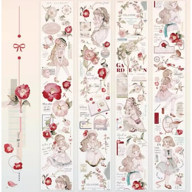 Flower Courtyard PET tape