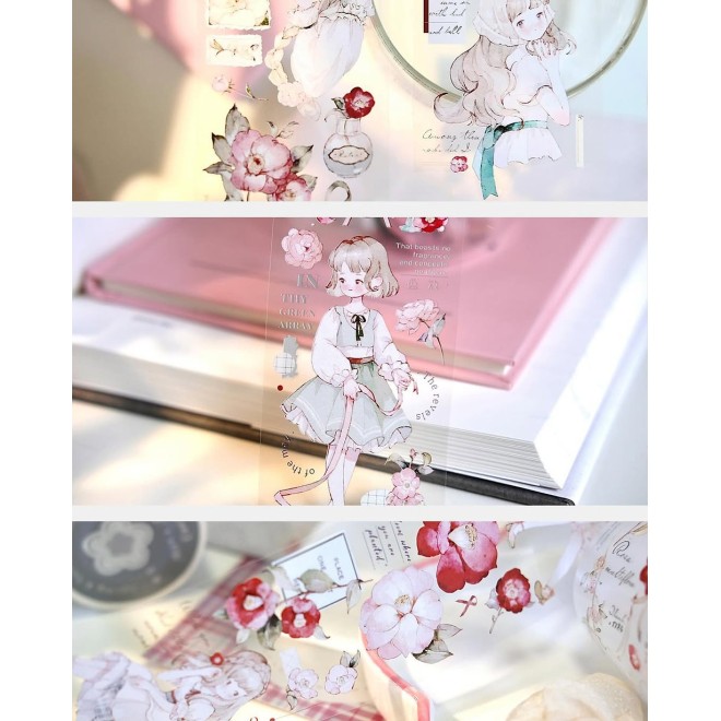 Flower Courtyard PET tape