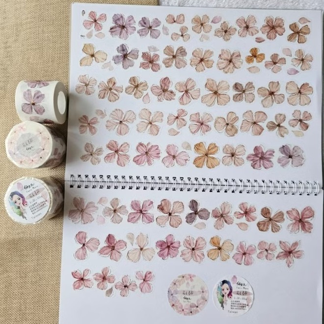 Flower Scroll PET tape