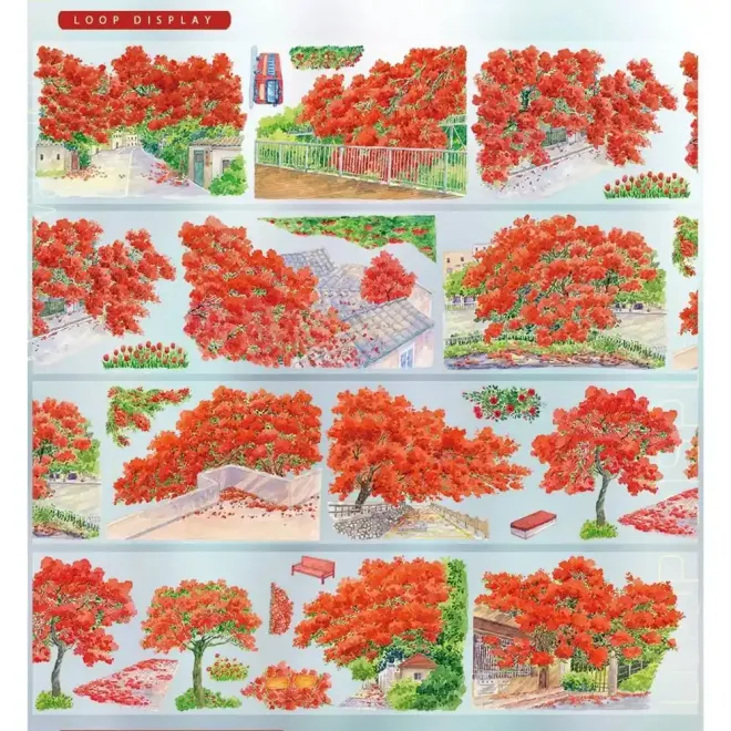 Red Pavilion Glossy PET tape