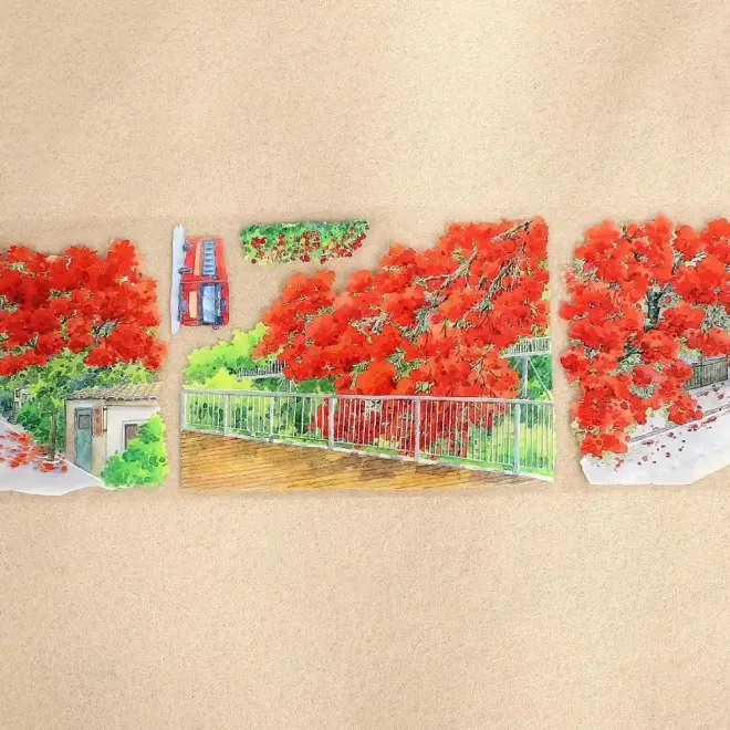 Red Pavilion Glossy PET tape