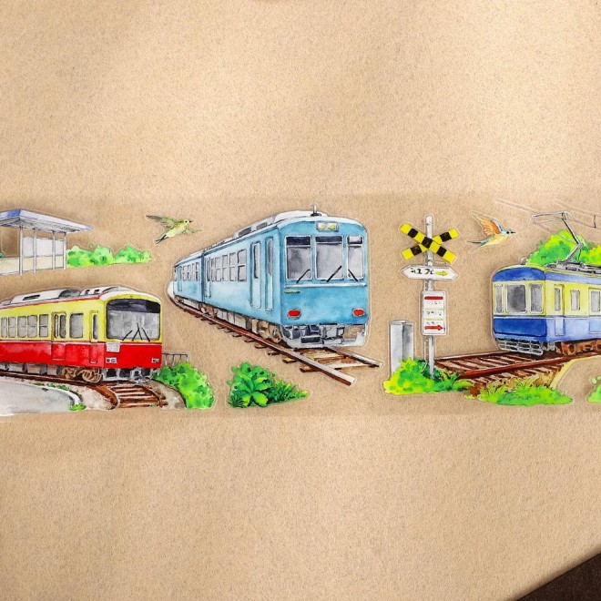 ARRIVAL AT STATION DIE CUT PET TAPE