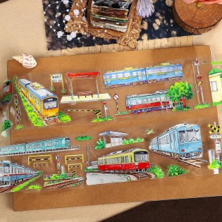 ARRIVAL AT STATION DIE CUT PET TAPE