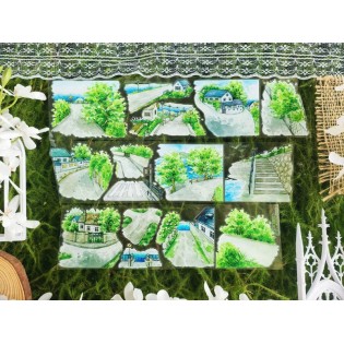 Green Road Map PET tape