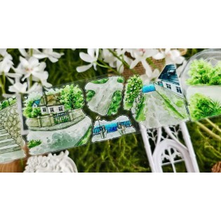 Green Road Map PET tape