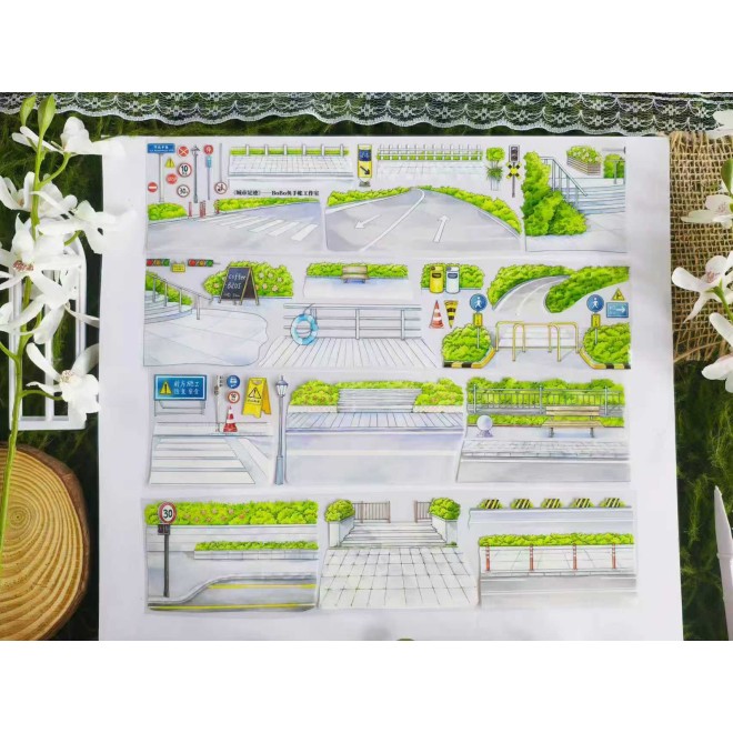 City Foot Prints PET tape