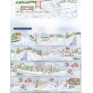 European Snowcity street Die cut PET tape