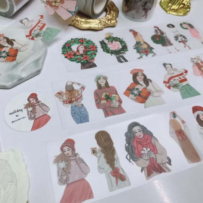 Holiday Girl Matte PET tape