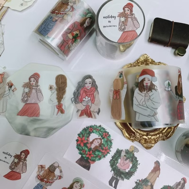 Holiday Girl Matte PET tape