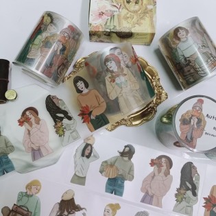 AUTUMN GIRL Matte PET TAPE