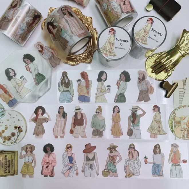 Summer Girls Matte PET tape