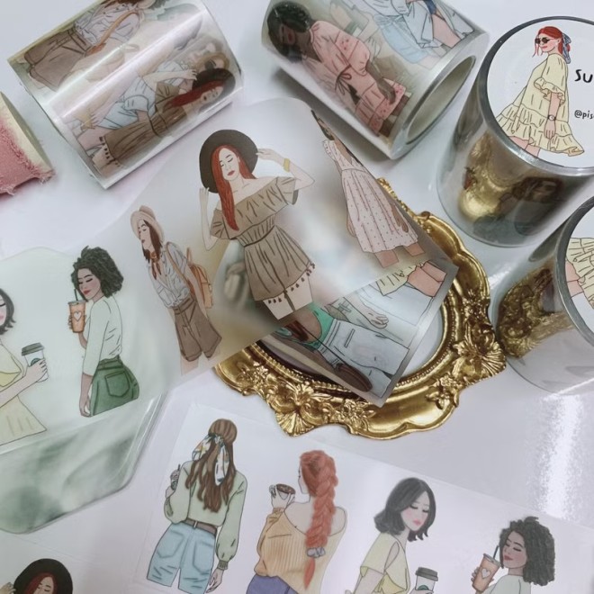 Summer Girls Matte PET tape