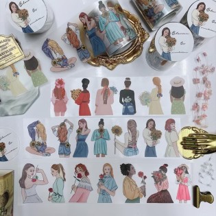 AUTUMN GIRL Matte PET TAPE