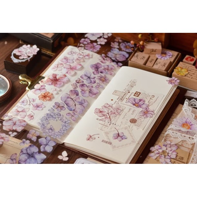 Pastel Hydrangea PET tape