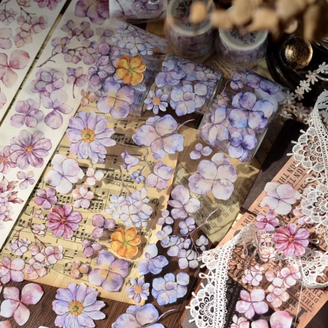 Pastel Hydrangea PET tape