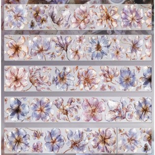 Mauve Flower PET tape