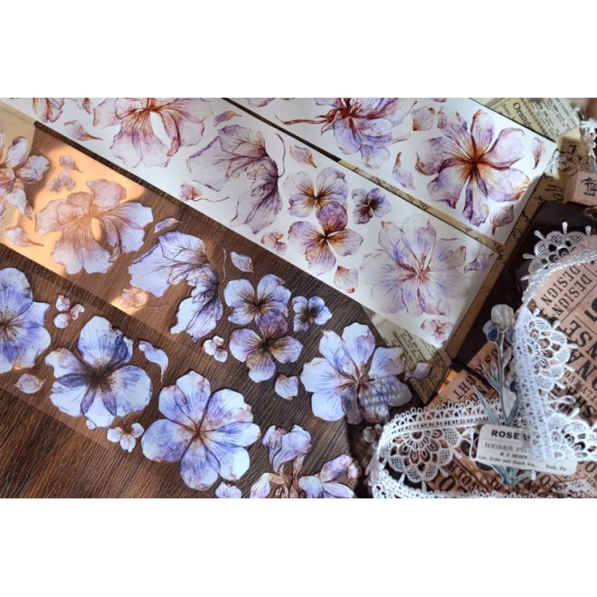 Mauve Flower PET tape