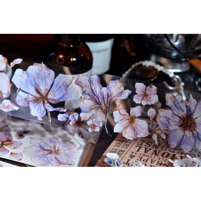 Mauve Flower PET tape