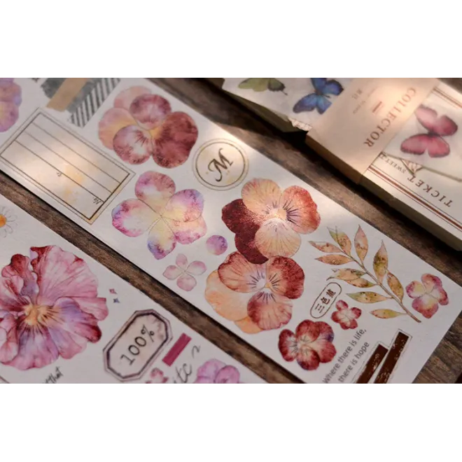 Pansy Floral PET tape