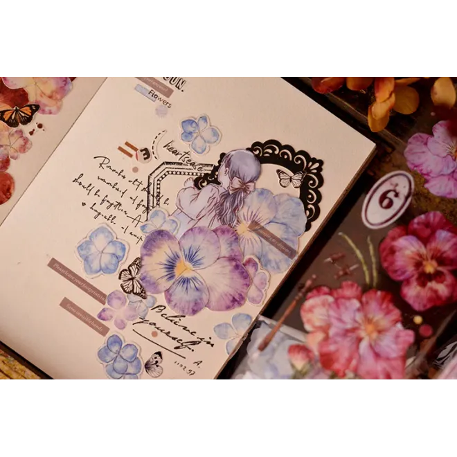 Pansy Floral PET tape