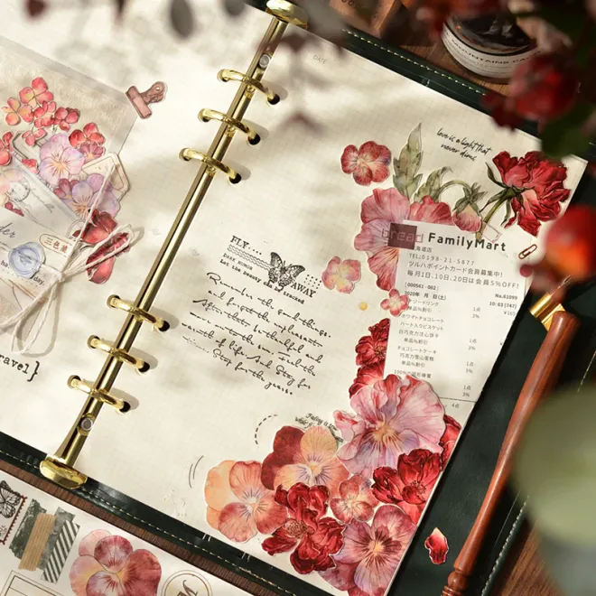 Pansy Floral PET tape