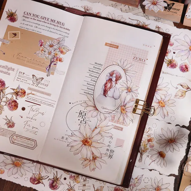 Daisy Flower PET tape