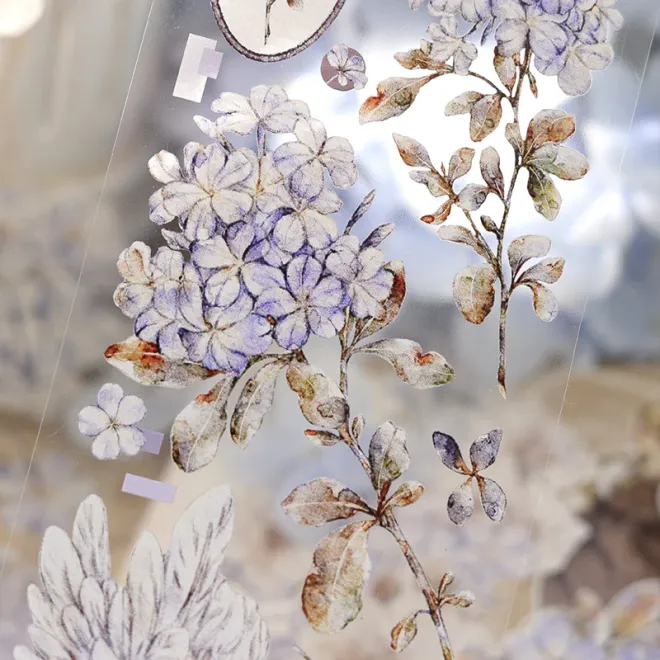 Purple Snow Flake PET tape