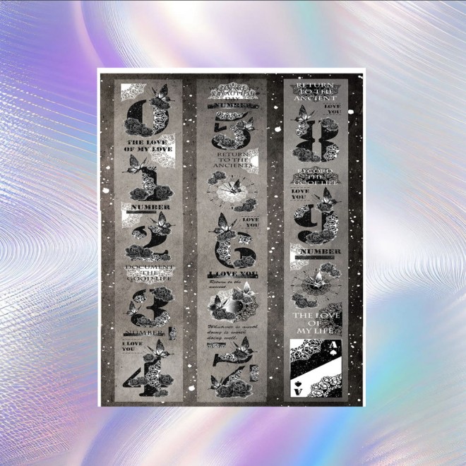 Birthday Numbers PET tape