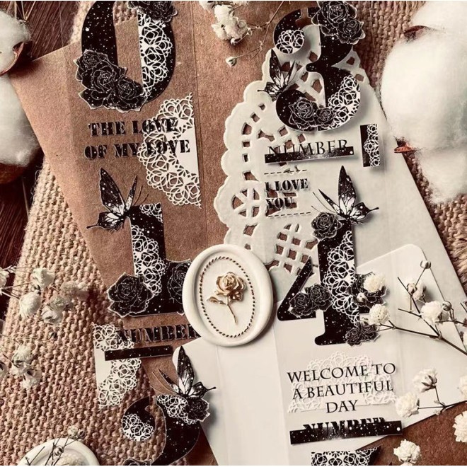 Birthday Numbers PET tape