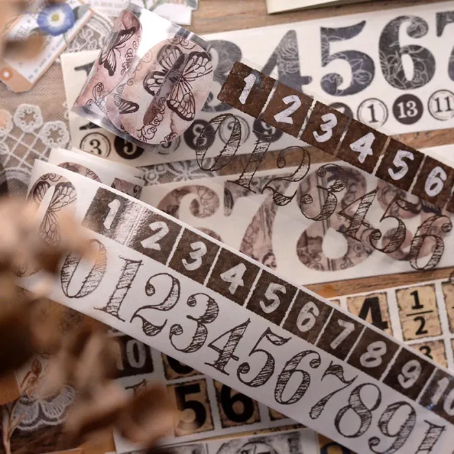 Birthday Numbers 2 PET tape