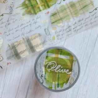 Olive Lattice PET tape