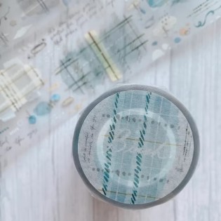 Blue Plaid Lattice PET tape