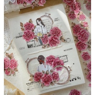 Subtle  ROSES glossy PET TAPE