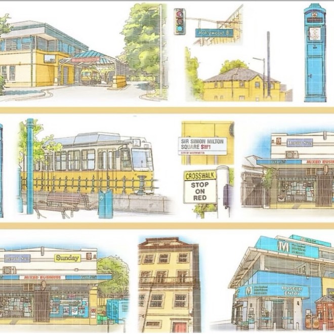 Colourful Memory Walk PET tape